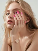 Clivia Shiny Pink Press-On Nail Kit