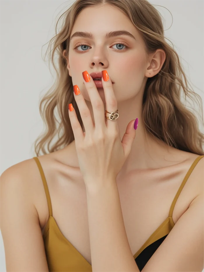 Sunset Bloom Reusable Press-On Nail Kit - Image 7