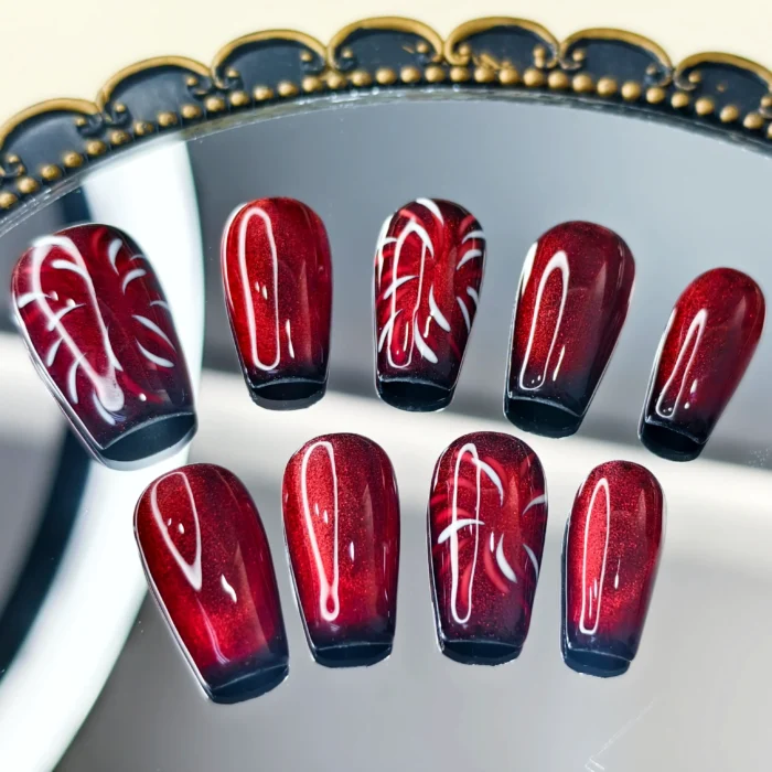 Clivia Romantic Fireworks Cat Eye Nails - Image 4