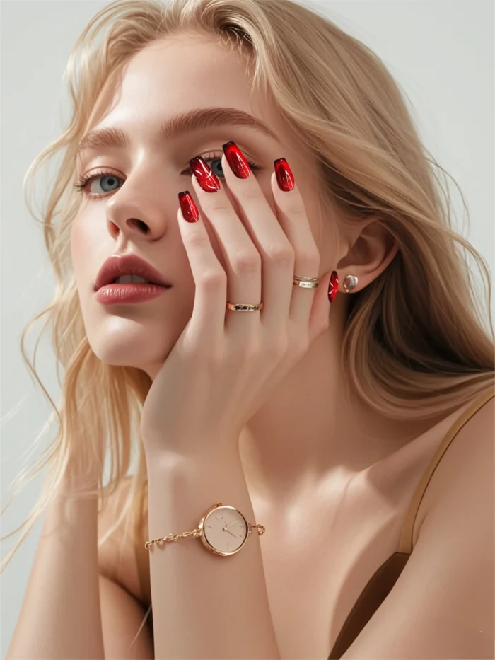 Clivia Romantic Fireworks Cat Eye Nails - Image 7