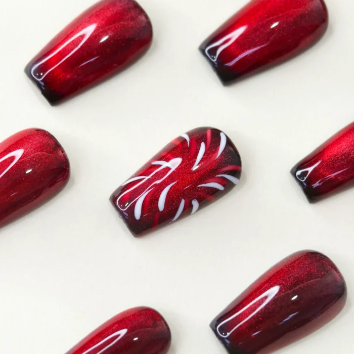 Clivia Romantic Fireworks Cat Eye Nails - Image 6