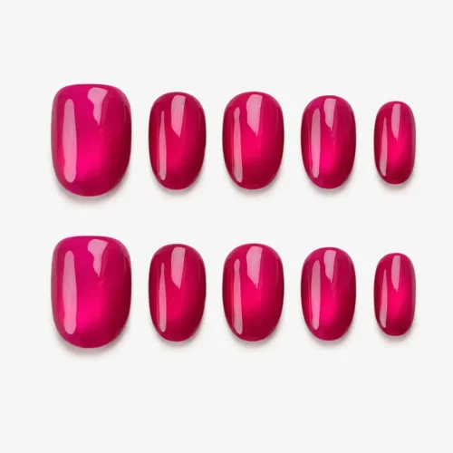 Clivia Highly Saturated Rose Pink Press-On Nails