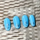 Clivia Blue Snowflake Press-On Nails