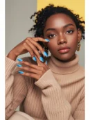 Clivia Blue Snowflake Press-On Nails