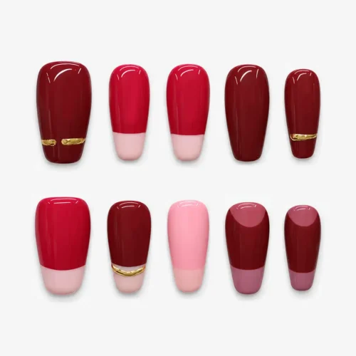 Clivia Multi-Color Reusable Press-On Nails