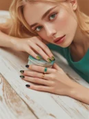 Clivia Shiny Cat Eye with Cute Cat Pattern Nails