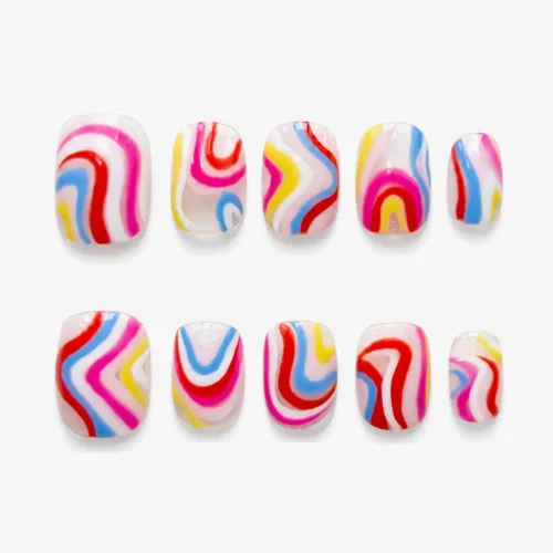 Clivia Rainbow Custom Press-On Nail Kit