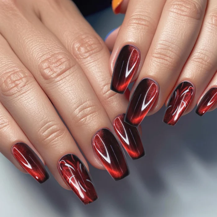 Clivia Romantic Fireworks Cat Eye Nails