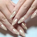 Clivia Reusable Pink & White Press-On Nails
