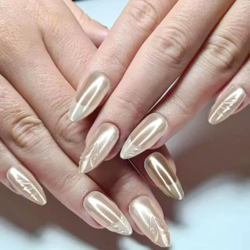 Clivia Reusable Pink & White Press-On Nails